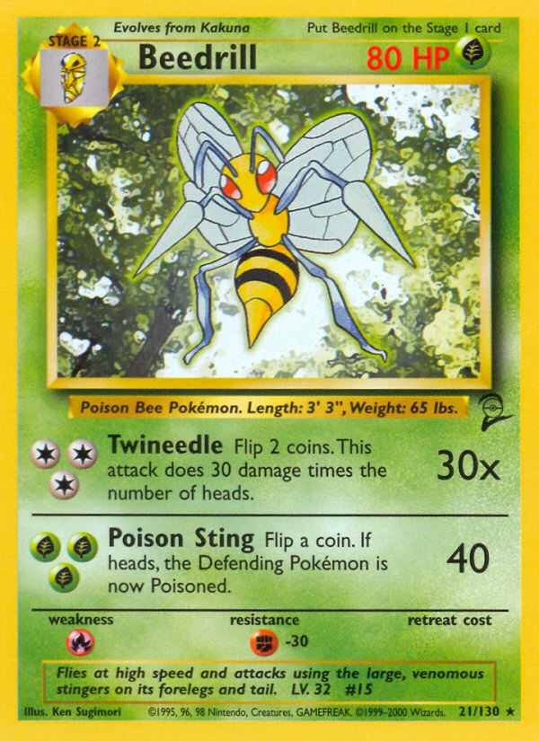 Beedrill (21/130) [Base Set 2] | Event Horizon Hobbies CA