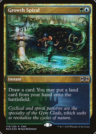 Growth Spiral [Ravnica Allegiance Promos] | Event Horizon Hobbies CA