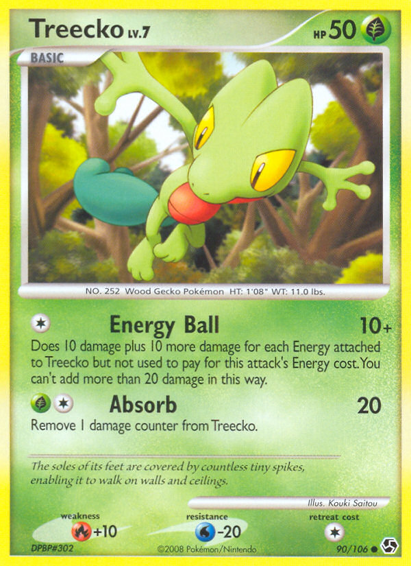 Treecko (90/106) [Diamond & Pearl: Great Encounters] | Event Horizon Hobbies CA