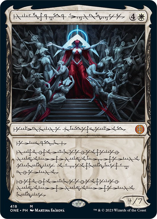 Elesh Norn, Mother of Machines (Phyrexian Step-and-Compleat Foil) [Phyrexia: All Will Be One] | Event Horizon Hobbies CA