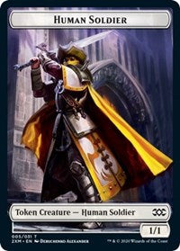 Human Soldier // Tuktuk the Returned Double-sided Token [Double Masters Tokens] | Event Horizon Hobbies CA