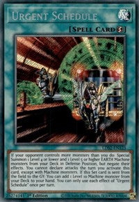 Urgent Schedule [LDS2-EN125] Secret Rare | Event Horizon Hobbies CA