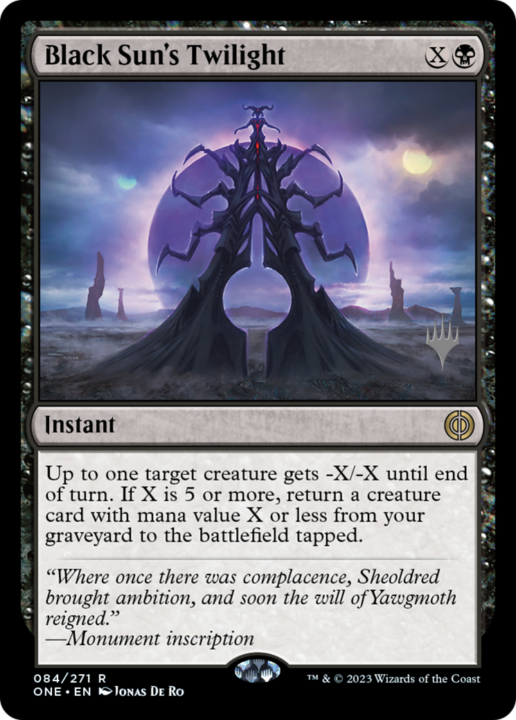 Black Sun's Twilight (Promo Pack) [Phyrexia: All Will Be One Promos] | Event Horizon Hobbies CA