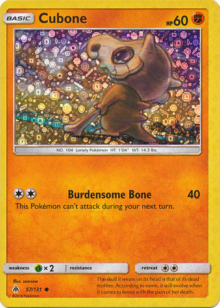 Cubone (57/131) (General Mills Promo) [Sun & Moon: Forbidden Light] | Event Horizon Hobbies CA