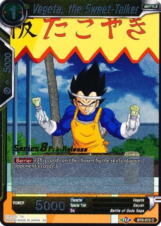 Vegeta, the Sweet-Talker (BT8-072_PR) [Malicious Machinations Prerelease Promos] | Event Horizon Hobbies CA