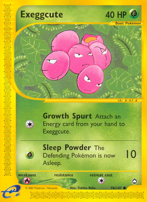 Exeggcute (76/147) [Aquapolis] | Event Horizon Hobbies CA