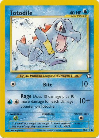 Totodile (80/111) [Neo Genesis Unlimited] | Event Horizon Hobbies CA