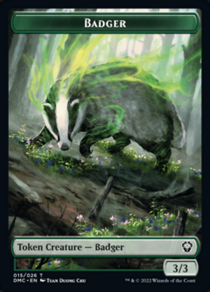 Bird (002) // Badger Double-sided Token [Dominaria United Tokens] | Event Horizon Hobbies CA