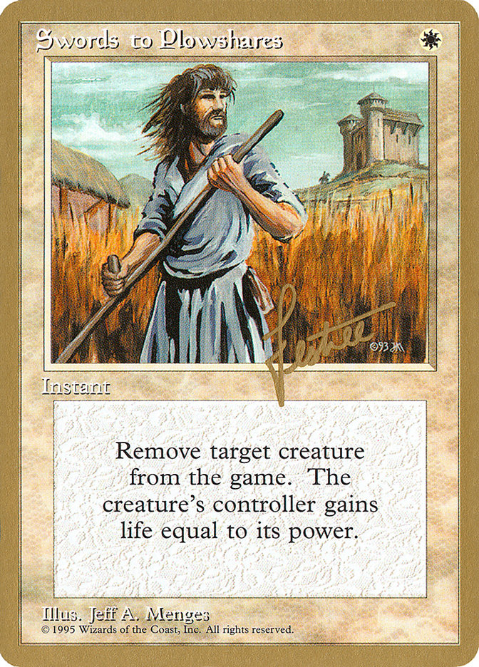 Swords to Plowshares (Bertrand Lestree) [Pro Tour Collector Set] | Event Horizon Hobbies CA