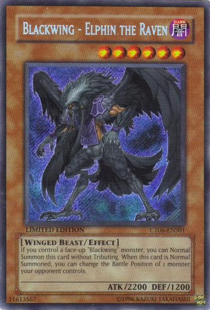 Blackwing - Elphin the Raven [CT06-ENS01] Secret Rare | Event Horizon Hobbies CA