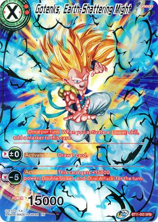 Gotenks, Earth-Shattering Might (SPR) (BT11-003) [Vermilion Bloodline] | Event Horizon Hobbies CA