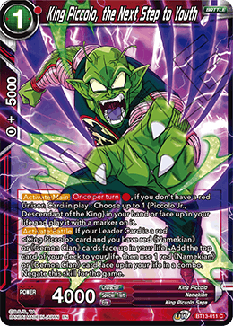 King Piccolo, the Next Step to Youth (Common) (BT13-011) [Supreme Rivalry] | Event Horizon Hobbies CA