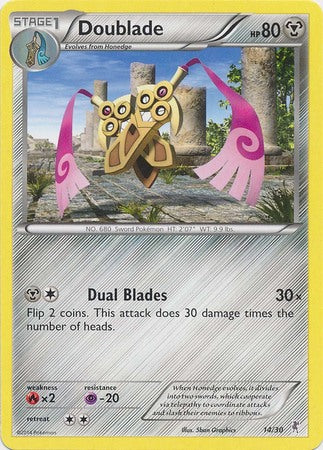 Doublade (14/30) [XY: Trainer Kit 1 - Bisharp] | Event Horizon Hobbies CA