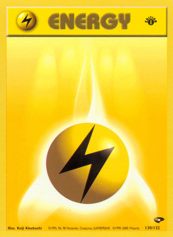 Lightning Energy (130/132) [Gym Challenge 1st Edition] | Event Horizon Hobbies CA