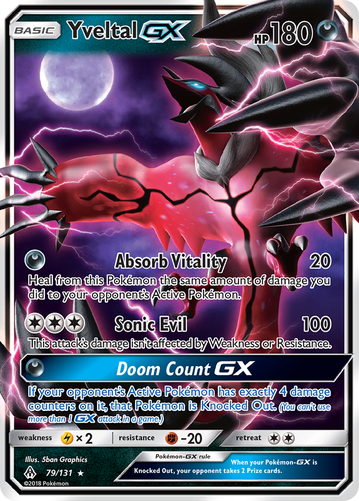 Yveltal GX (79/131) [Sun & Moon: Forbidden Light] | Event Horizon Hobbies CA