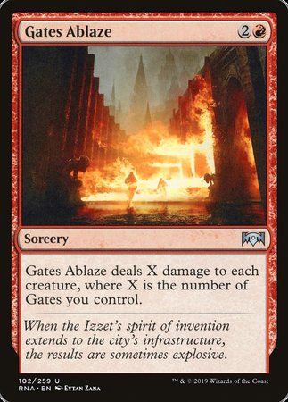 Gates Ablaze [Ravnica Allegiance] | Event Horizon Hobbies CA