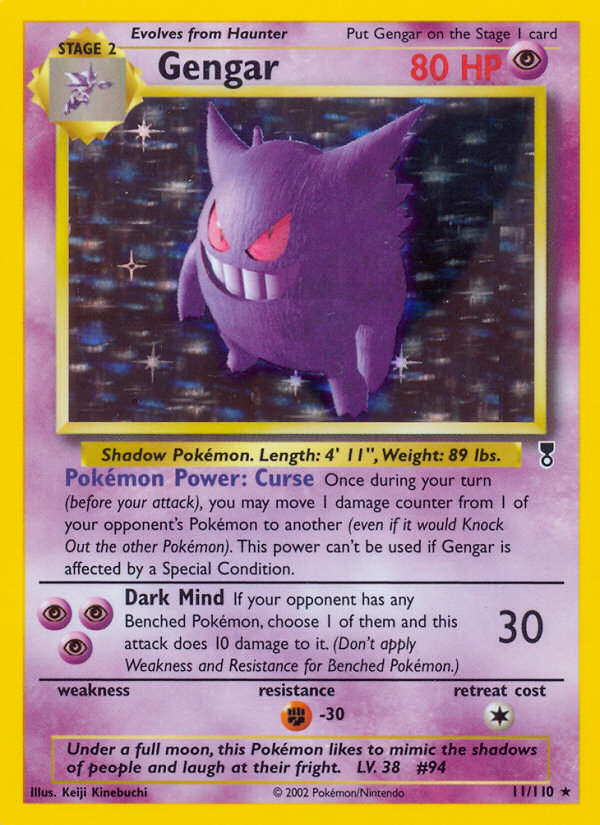 Gengar (11/110) [Legendary Collection] | Event Horizon Hobbies CA