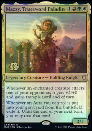 Mazzy, Truesword Paladin [Commander Legends: Battle for Baldur's Gate Prerelease Promos] | Event Horizon Hobbies CA