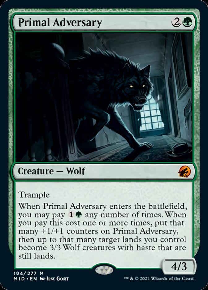 Primal Adversary [Innistrad: Midnight Hunt] | Event Horizon Hobbies CA