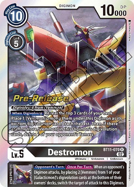 Destromon [BT11-070] [Dimensional Phase Pre-Release Promos] | Event Horizon Hobbies CA