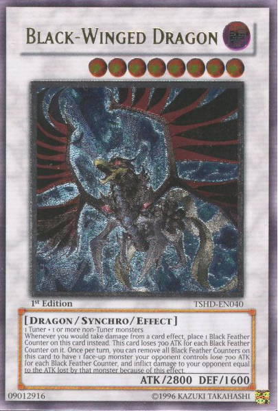 Black-Winged Dragon [TSHD-EN040] Ultimate Rare | Event Horizon Hobbies CA