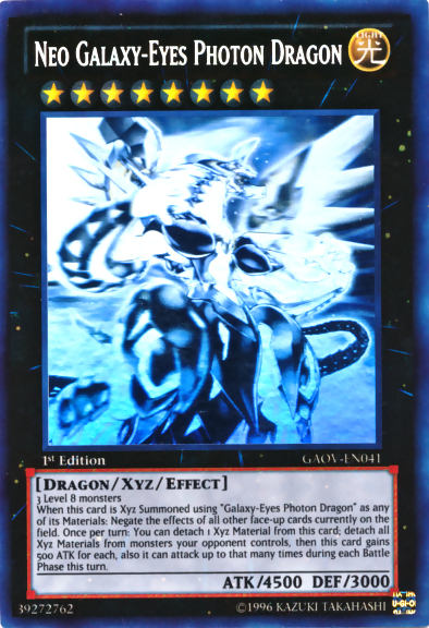 Neo Galaxy-Eyes Photon Dragon [GAOV-EN041] Ghost Rare | Event Horizon Hobbies CA