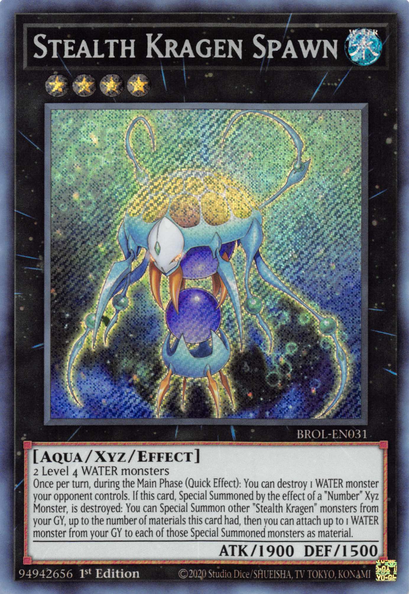 Stealth Kragen Spawn [BROL-EN031] Secret Rare | Event Horizon Hobbies CA