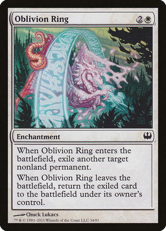 Oblivion Ring [Duel Decks: Knights vs. Dragons] | Event Horizon Hobbies CA