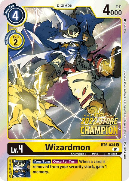 Wizardmon [BT6-034] (2022 Store Champion) [Double Diamond Promos] | Event Horizon Hobbies CA