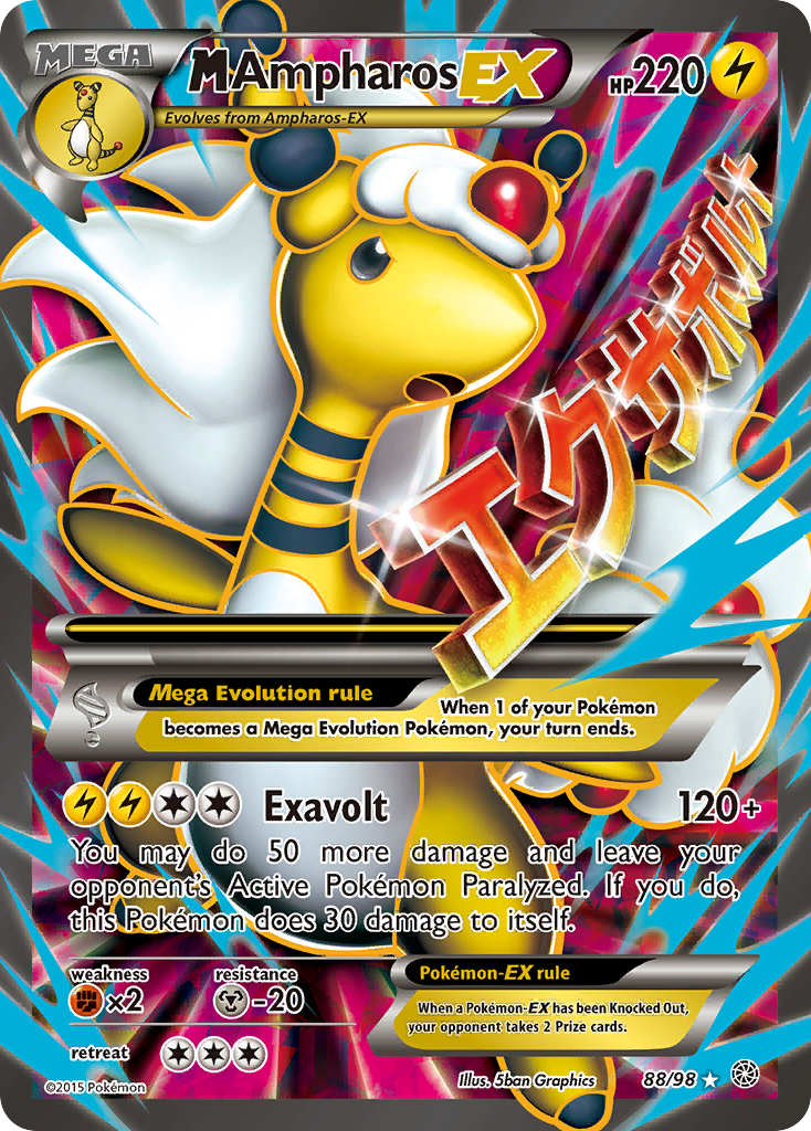 M Ampharos EX (88/98) [XY: Ancient Origins] | Event Horizon Hobbies CA