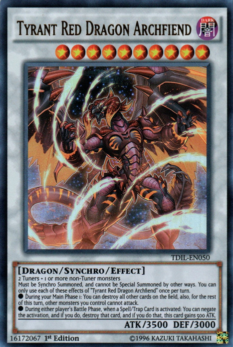 Tyrant Red Dragon Archfiend [TDIL-EN050] Ultra Rare | Event Horizon Hobbies CA