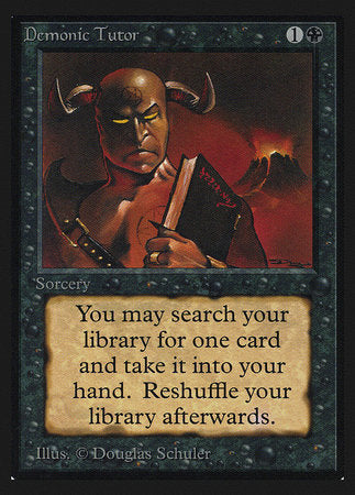 Demonic Tutor (IE) [Intl. Collectors’ Edition] | Event Horizon Hobbies CA