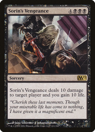 Sorin's Vengeance [Magic 2012] | Event Horizon Hobbies CA