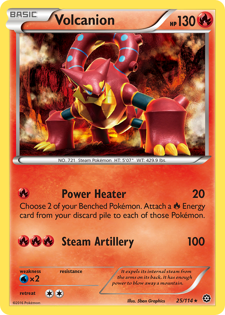 Volcanion (25/114) [XY: Steam Siege] | Event Horizon Hobbies CA