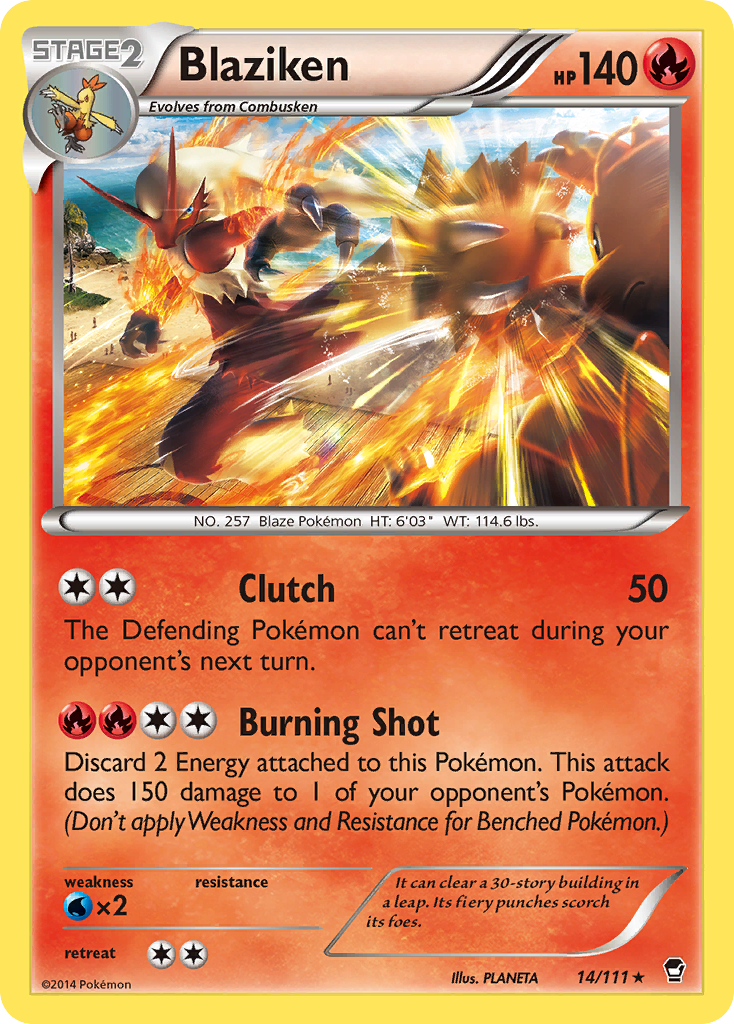 Blaziken (14/111) [XY: Furious Fists] | Event Horizon Hobbies CA