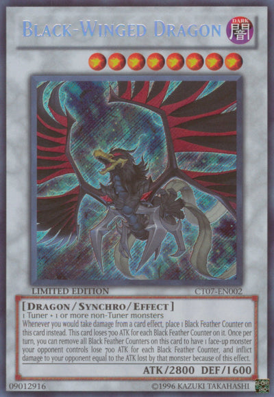 Black-Winged Dragon [CT07-EN002] Secret Rare | Event Horizon Hobbies CA