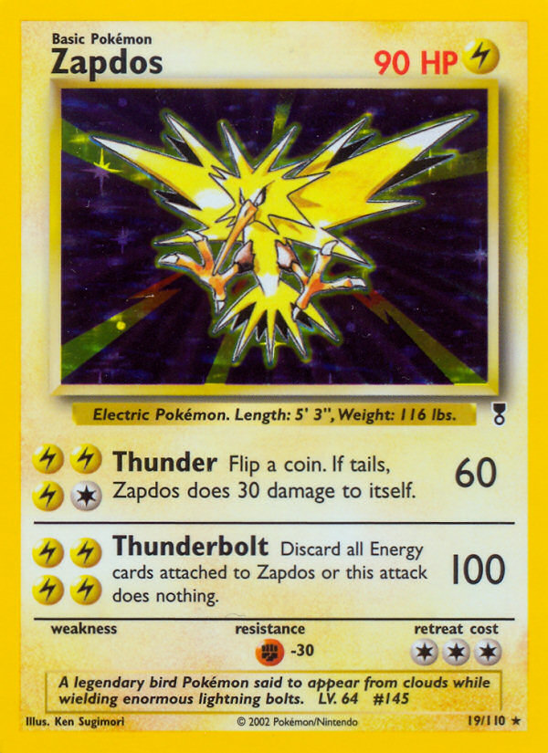 Zapdos (19/110) [Legendary Collection] | Event Horizon Hobbies CA