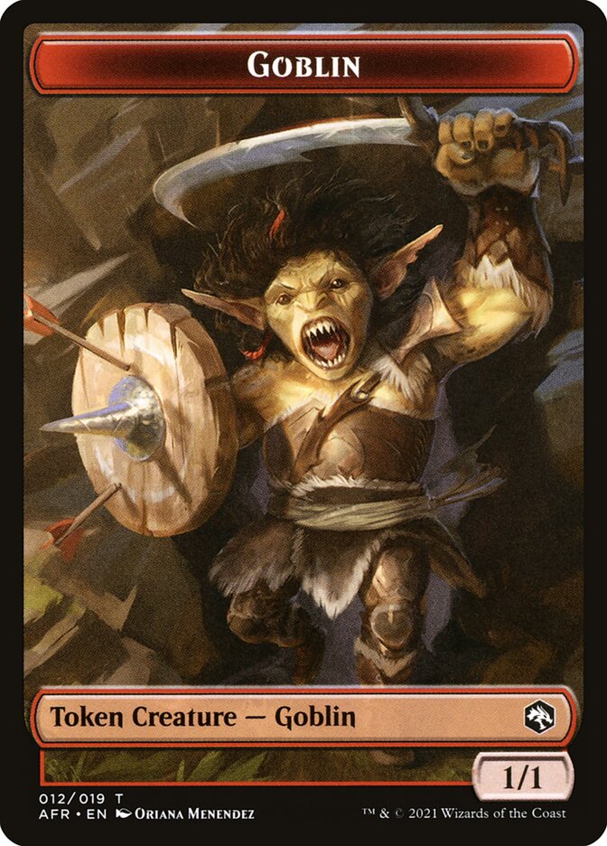 Goblin (012) // Blood (017) Double-sided Token [Challenger Decks 2022 Tokens] | Event Horizon Hobbies CA