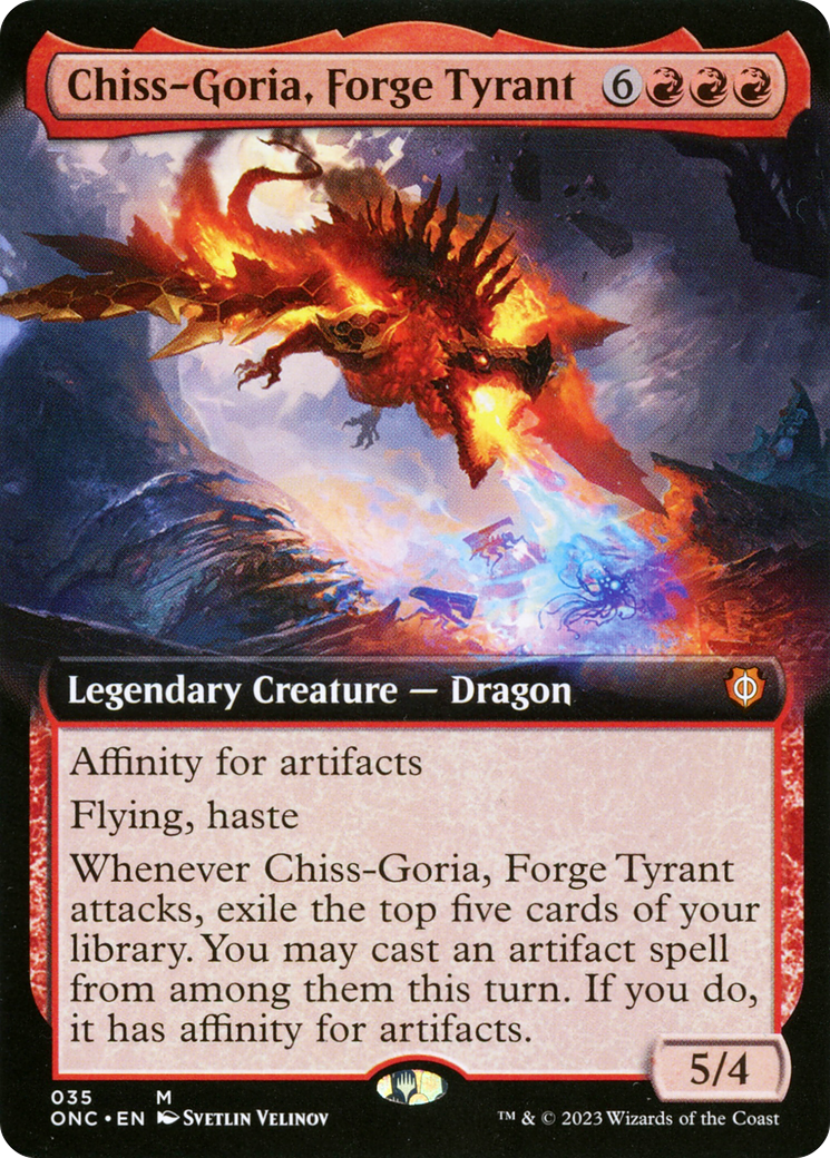 Chiss-Goria, Forge Tyrant (Extended Art) [Phyrexia: All Will Be One Commander] | Event Horizon Hobbies CA