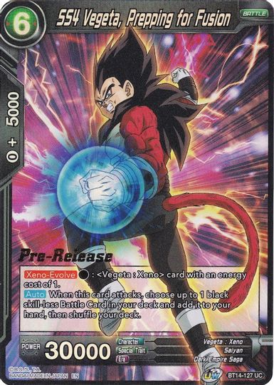 SS4 Vegeta, Prepping for Fusion (BT14-127) [Cross Spirits Prerelease Promos] | Event Horizon Hobbies CA