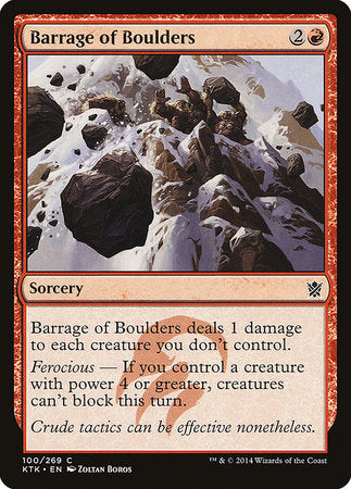 Barrage of Boulders [Khans of Tarkir] | Event Horizon Hobbies CA