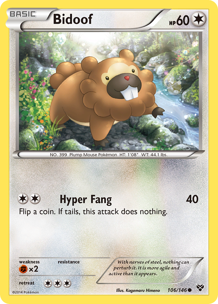 Bidoof (106/146) [XY: Base Set] | Event Horizon Hobbies CA