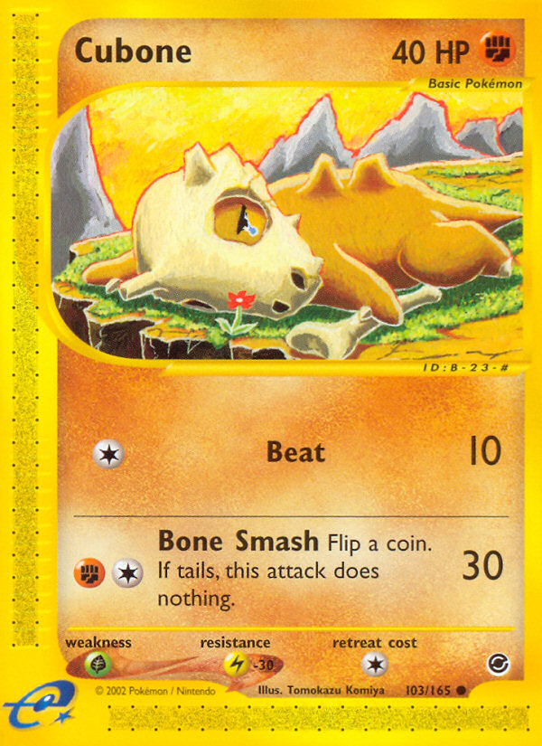 Cubone (103/165) [Expedition: Base Set] | Event Horizon Hobbies CA