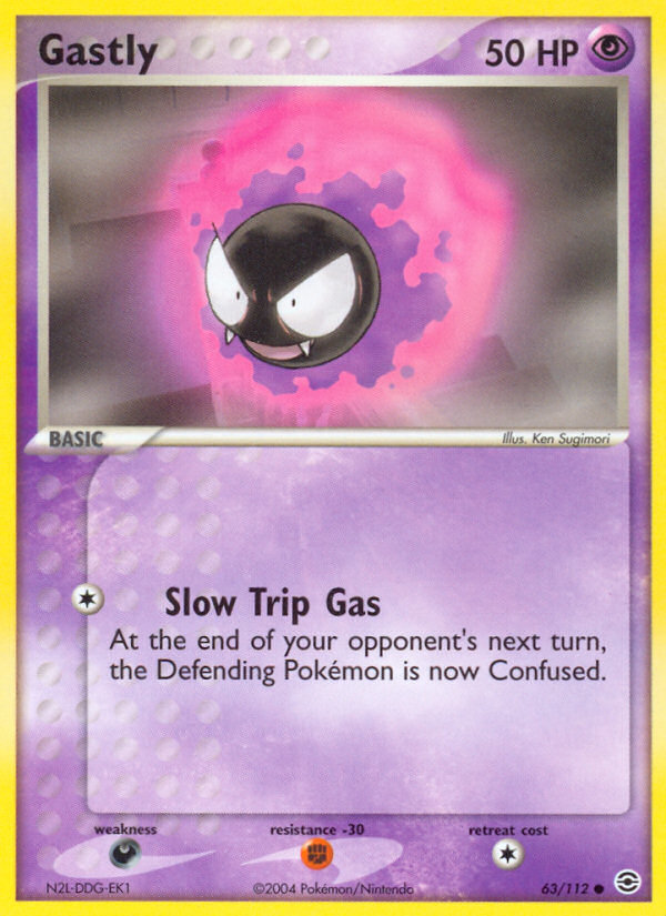 Gastly (63/112) [EX: FireRed & LeafGreen] | Event Horizon Hobbies CA