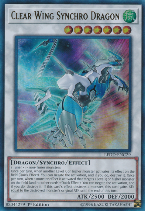 Clear Wing Synchro Dragon [LEDD-ENC29] Ultra Rare | Event Horizon Hobbies CA