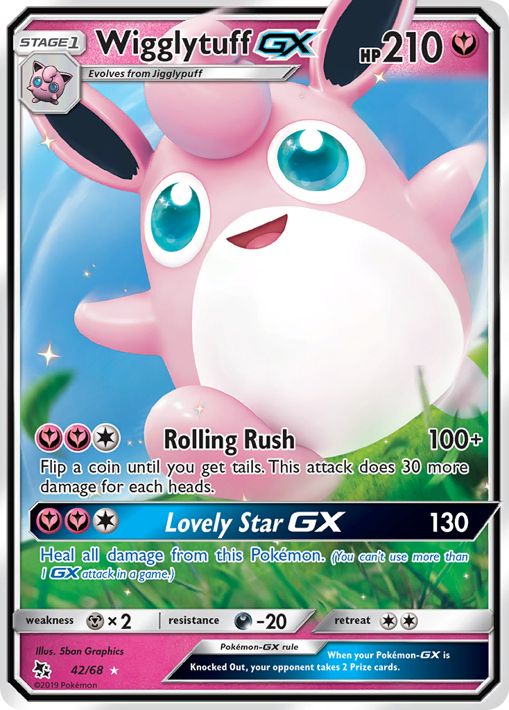 Wigglytuff GX (42/68) [Sun & Moon: Hidden Fates] | Event Horizon Hobbies CA