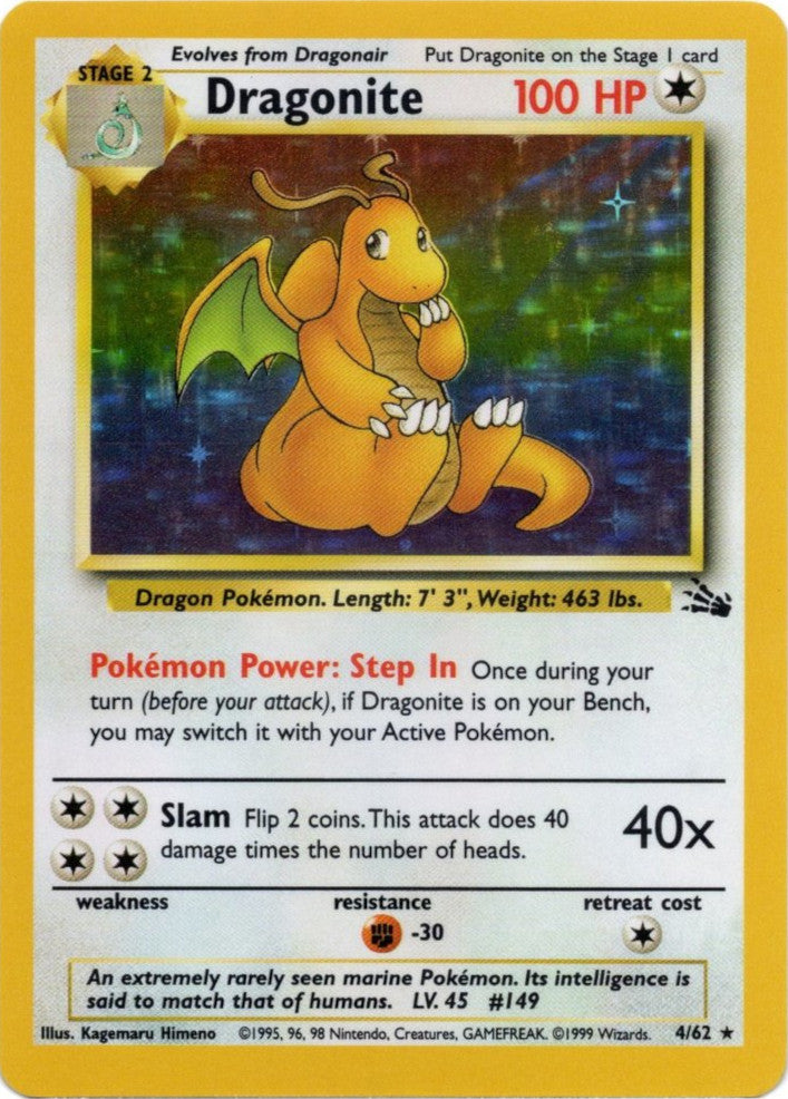 Dragonite (4/62) [Fossil Unlimited] | Event Horizon Hobbies CA