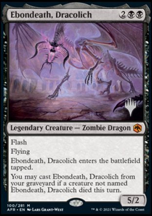 Ebondeath, Dracolich (Promo Pack) [Dungeons & Dragons: Adventures in the Forgotten Realms Promos] | Event Horizon Hobbies CA