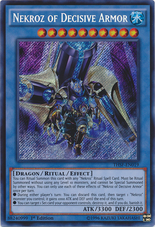 Nekroz of Decisive Armor [THSF-EN019] Secret Rare | Event Horizon Hobbies CA