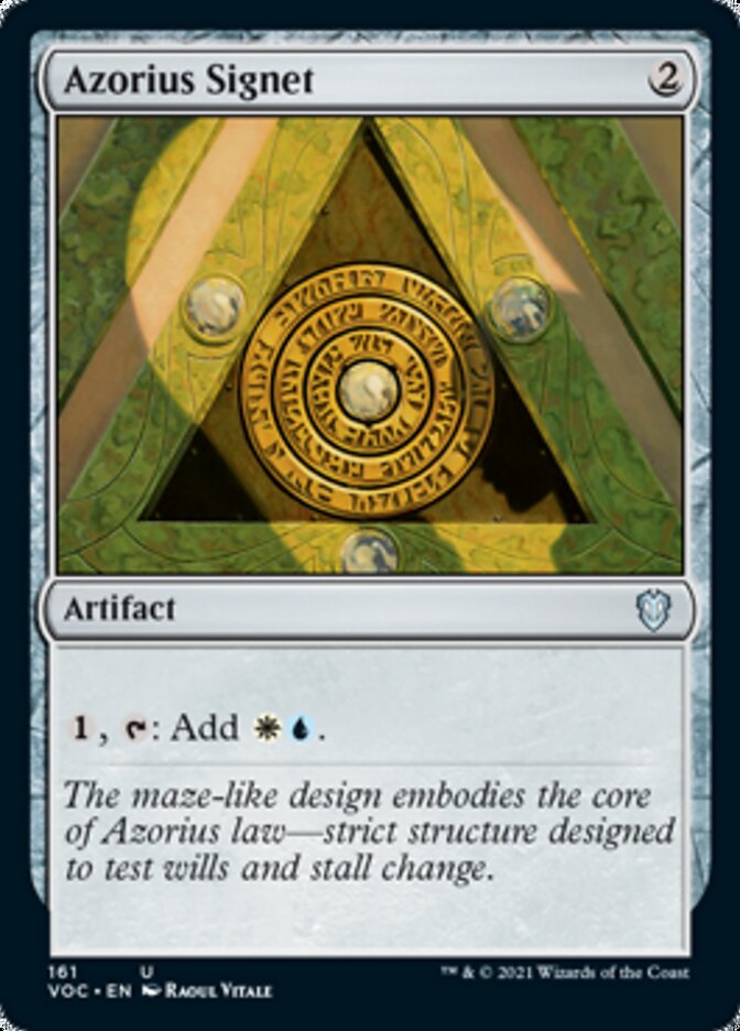 Azorius Signet [Innistrad: Crimson Vow Commander] | Event Horizon Hobbies CA